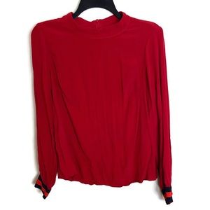 Red Boden Long Sleeved Blouse Size 6